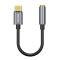 BASEUS BASEUS USB-C till 3.5mm AUX Adapter, DAC Mörk Grå