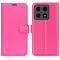  Xiaomi 15T Fodral Litchi Läder Rosa