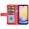  Samsung Galaxy A26 5G Fodral Crazy Horse Läder Röd
