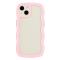  iPhone 15 Skal Wavy Hybrid Transparent/Rosa