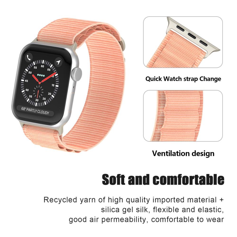 ColorPop Apple Watch 38/40/41/42 mm Armband Alpine Pro Loop Rosa
