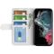  Samsung Galaxy S23 Ultra Fodral Crazy Horse Läder Vit