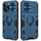 NILLKIN iPhone 13 Pro - NILLKIN CamShield Armor Hybrid Ring Skal - Blå