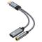 CableCreation CableCreation 60W PD 2in1 USB-C Till USB-C/AUX Adapter Grå