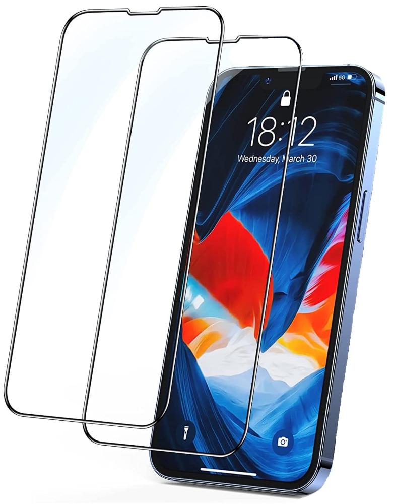  [2-Pack] iPhone 14 Pro Max Heltäckande Skärmskydd i Härdat Glas