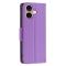  iPhone 16 Plus Fodral Litchi Shark Läder Lila