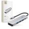 Tech-Protect Tech-Protect 5in1 USB-C Hub - USB-C / USB 3.0 / HDMI / RJ45 Grå