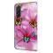  Samsung Galaxy A37 5G Fodral Läder Blommor / Fjärilar