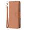  iPhone 16 Plus Fodral Litchi Shark Läder Brun