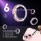 NORTHJO NORTHJO iPhone 15/15 Plus/14/14 Plus Linsskydd Strass 3-PACK Rosa