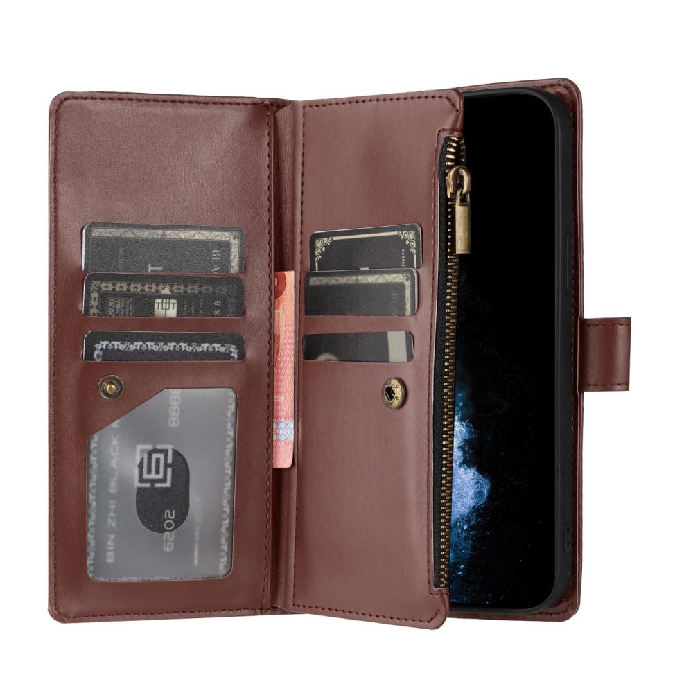  Samsung Galaxy S26 Ultra Fodral Multifunktionellt Läder Brun