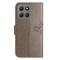  Motorola Moto G86 Power/G86 5G Fodral Träd Tryck Grå