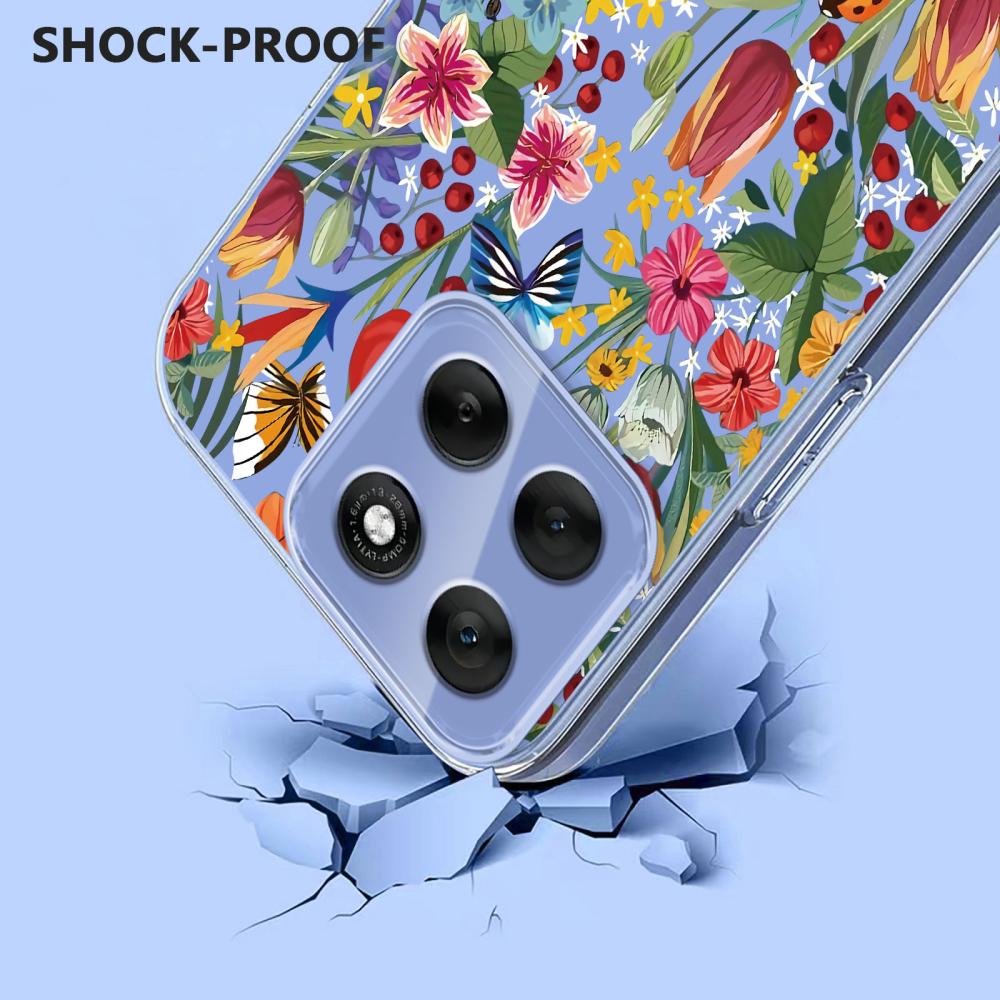  Motorola Moto G86 5G Skal Med Tryck Blommor