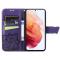  Samsung Galaxy S21 FE Fodral Big Butterfly Läder Lila