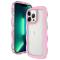  iPhone 15 Pro Max Skal Wavy Hybrid Transparent/Rosa