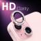 NORTHJO NORTHJO iPhone 15/15 Plus/14/14 Plus Linsskydd Strass 3-PACK Rosa