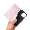  iPhone 15 Plus Fodral Med Blommigt Tryck Roséguld