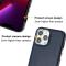  iPhone 15 Pro Skal Läderbelagt Blå