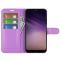  Samsung Galaxy A03 Fodral Litchi Läder Lila