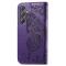  Samsung Galaxy A15 5G Fodral Big Butterfly Mörk Lila