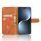  Honor Magic7 Pro Fodral Läder Skin Feel Brun