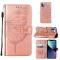  iPhone 15 Pro Fodral Med Fjäril Tryck Roséguld