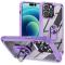  iPhone 15 Pro Skal Ring Shockproof Hybrid Lila