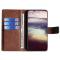  Samsung Galaxy S23 Plus Fodral Krokodil Textur Brun