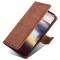  Samsung Galaxy S23 Plus Fodral Krokodil Textur Brun