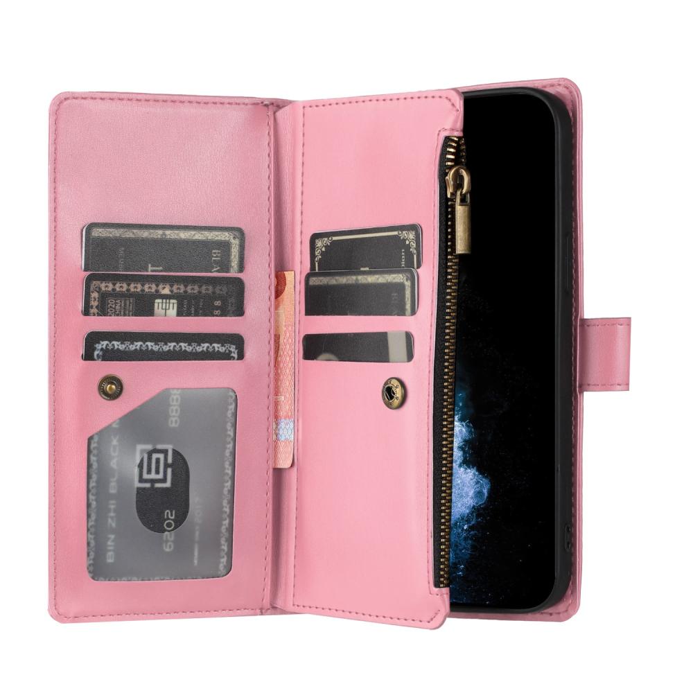  Samsung Galaxy S26 Ultra Fodral Multifunktionellt Läder Rosa