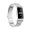  Lyxigt Metallarmband Fitbit Charge 3 / 4 Silver