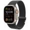  Apple Watch 42/44/45/46/49 mm Armband Milanese Svart
