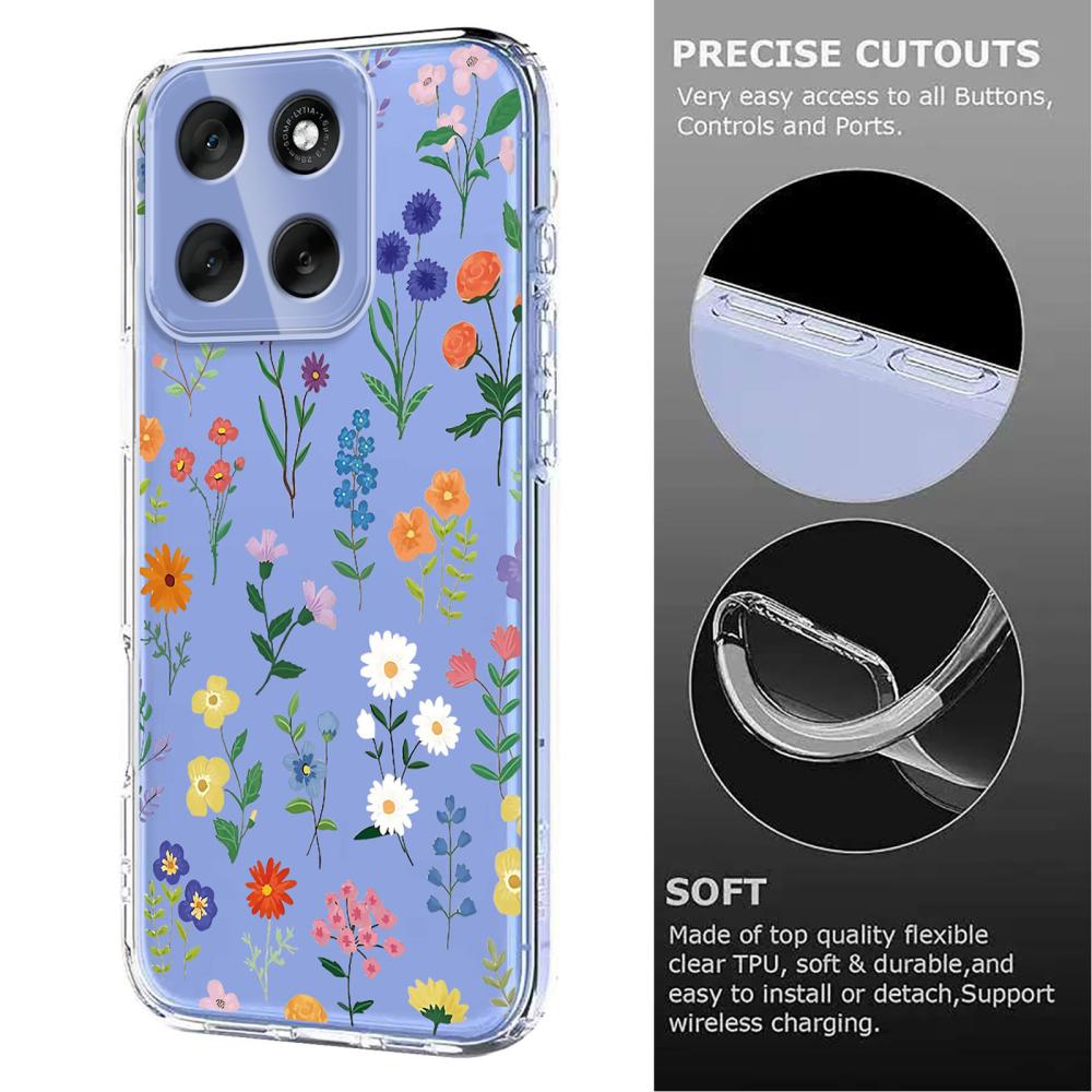  Motorola Moto G56 5G Skal Med Tryck Blommor