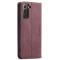 CASEME CASEME Samsung Galaxy S22 Plus Fodral Retro Läder Vinröd