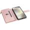 Samsung Galaxy S25 Fodral Läder Rhombus Roséguld