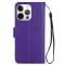  iPhone 13 Pro Fodral Crazy Horse Läder Lila