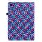  Samsung Galaxy Tab A7 Lite (2021) Fodral Vävd Textur Blå/Rosa