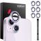 NORTHJO NORTHJO iPhone 15/15 Plus/14/14 Plus Linsskydd Strass 3-PACK Lila