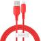 BASEUS BASEUS 1.2m Lightning Kabel 2.4A - Röd