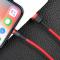 BASEUS BASEUS 1m Lightning Nylon Kabel - 2.4A Snabbladdning - Röd
