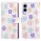  Samsung Galaxy S25 Edge Fodral RFID Färgglada blommor