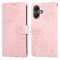  Samsung Galaxy A07 Fodral Med Tryck Blommor Roséguld