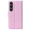  Sony Xperia 1 VI Fodral Litchi Läder Ljus Rosa
