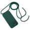  iPhone 15 Pro Max Skal Silikon Med Snöre Tallgrön