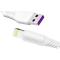 DUDAO Dudao 1m 5A Lightning QC Snabbladdare - Vit