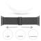  Nylon Armband Justerbart Apple Watch 42/44/45/46/49 mm Mörk Grå