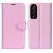  OnePlus Nord 5 5G Fodral Litchi Läder Ljus Rosa