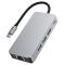 Tech-Protect Tech-Protect 9in1 USB-C Hub - USB-C/USB 3.0/2.0/HDMI/SD/TF/RJ45