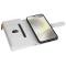  Samsung Galaxy S25 Fodral Läder Rhombus Vit