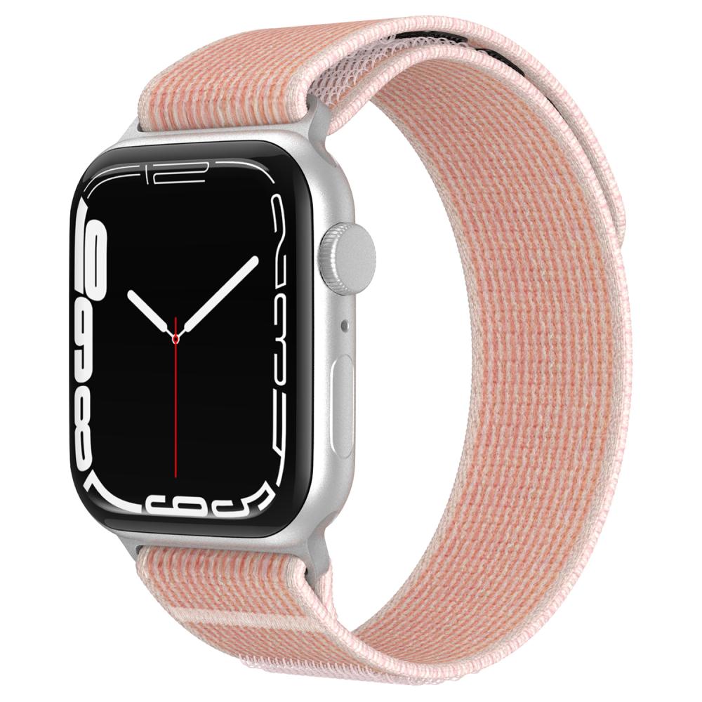 ColorPop Apple Watch 42/44/45/46/49 mm Armband Nylon Trail Loop Rosa